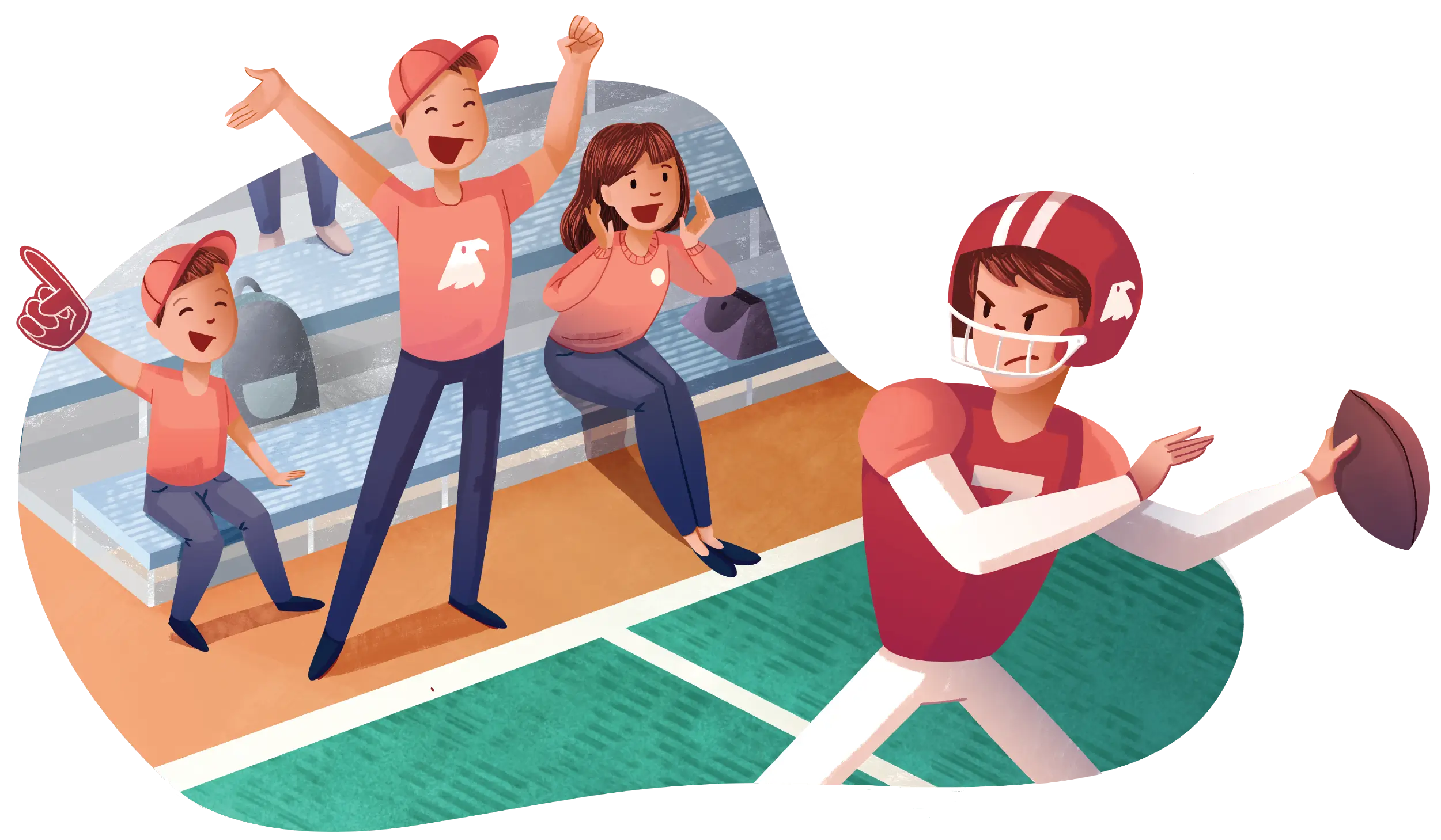 HomeTown-Athletics-Vignette-Illustration