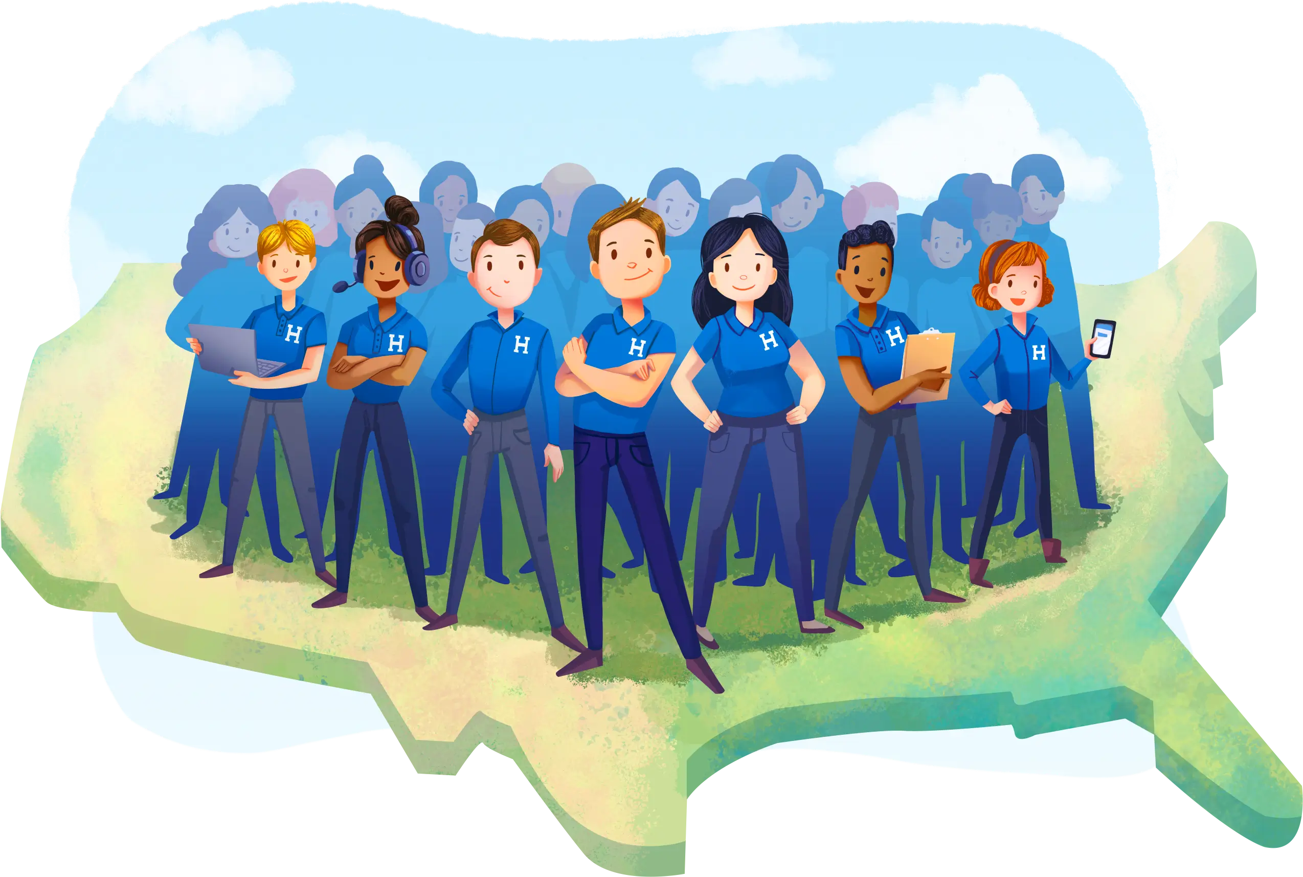 HomeTown-Blue-Army-Illustration