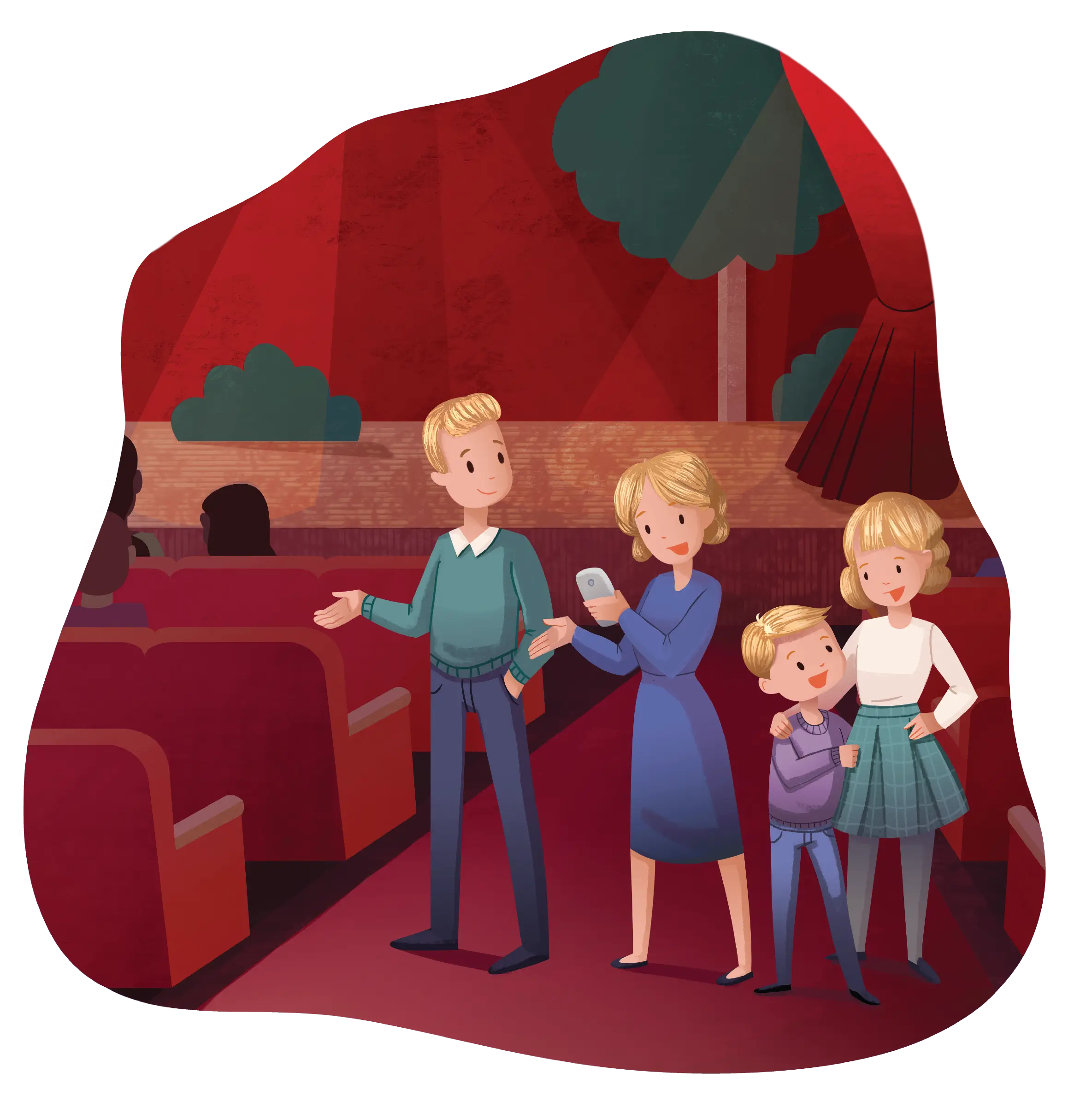 HomeTown-Theater-Vignette-Illustration