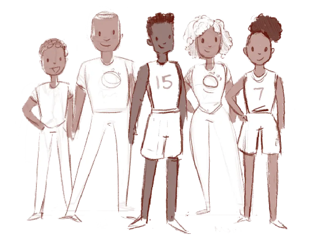 HomeTown-Character-Sketches-Basketball-Family