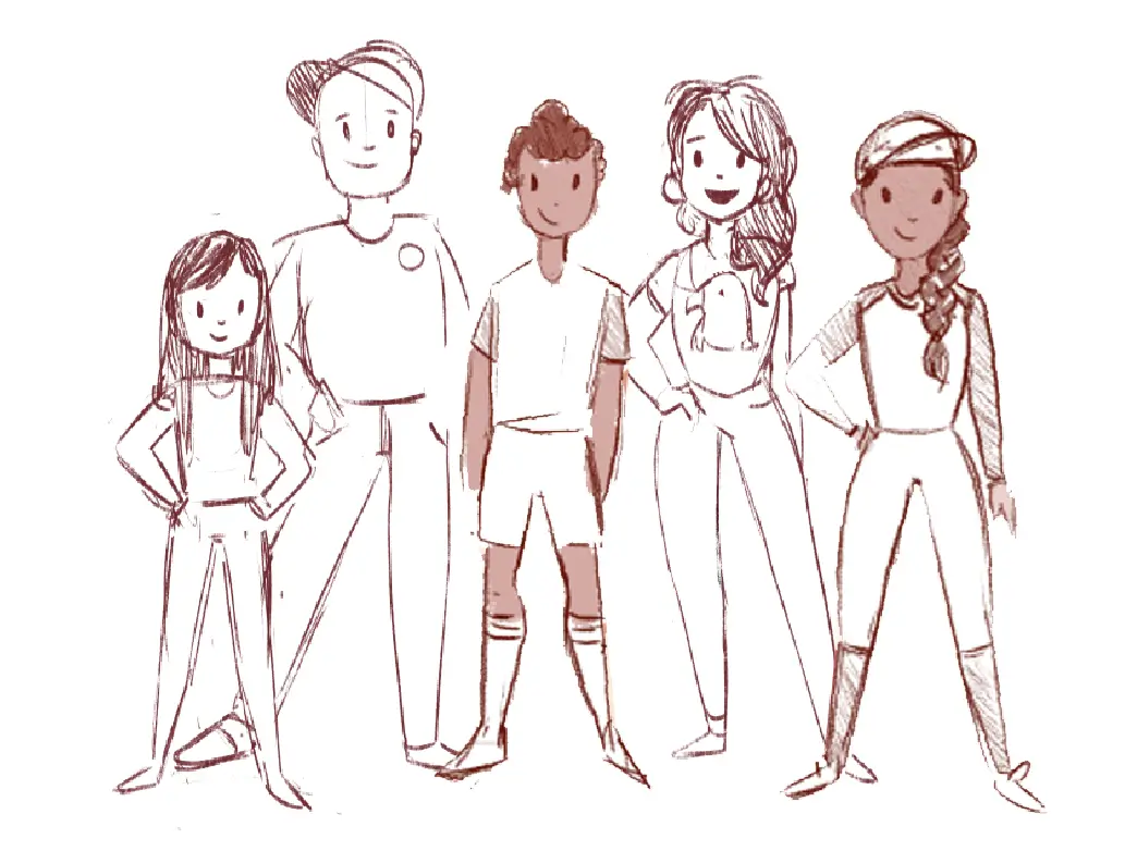 HomeTown-Character-Sketches-Soccer-Family