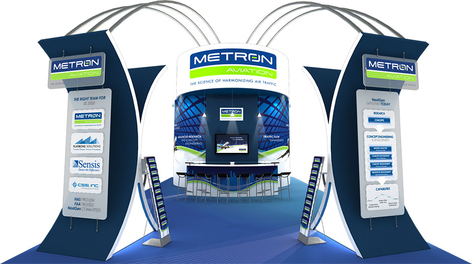 Metron Aviation 20' x 30' Tradeshow Booth