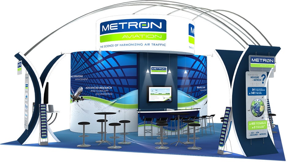 Metron Aviation 30' x 30' Tradeshow Booth