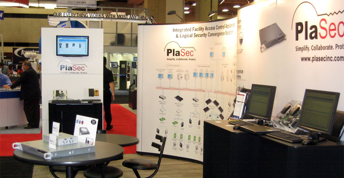 PlaSec Tradeshow Booth