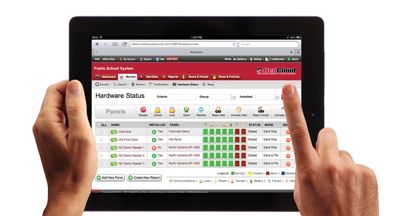 RedCloud iPad Interface