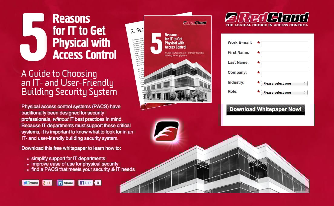 RedCloud Landing Page