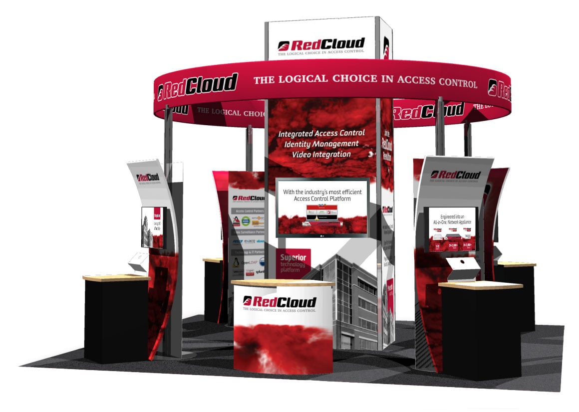 RedCloud 20' x 20' Tradeshow Booth