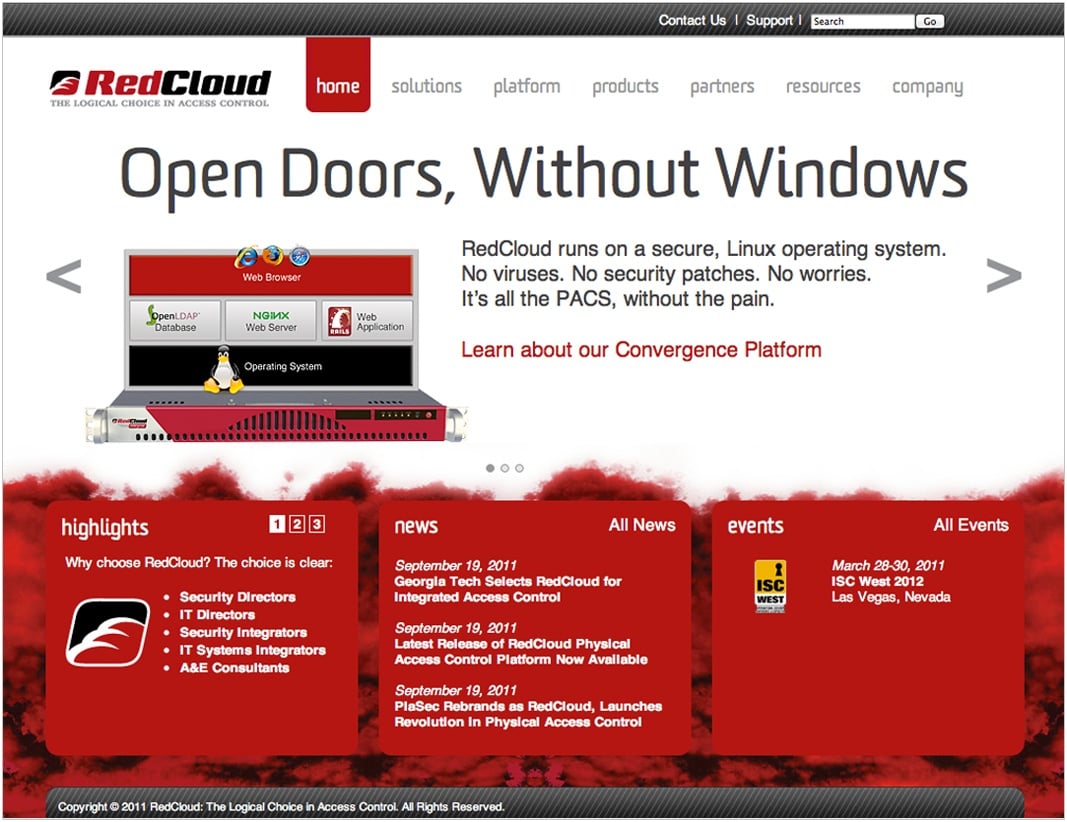 RedCloud Website After