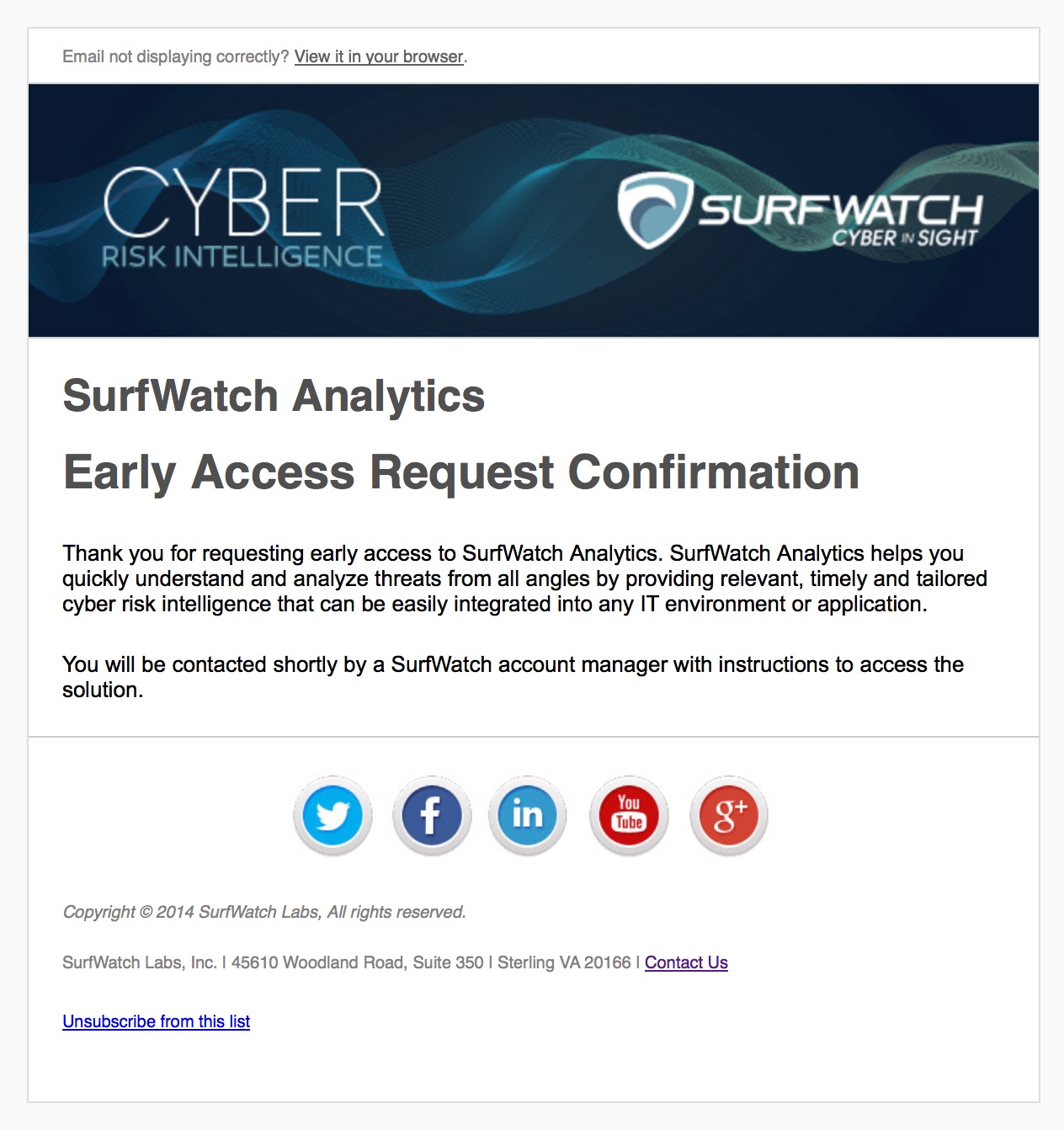 SurfWatch E-mail Marketing