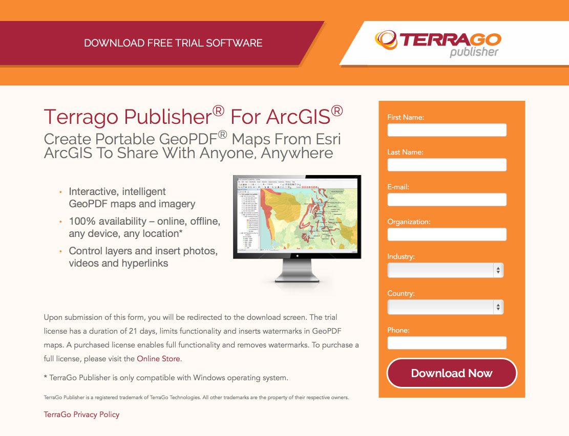 TerraGo Responsive Landing Page