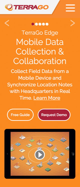 TerraGo Website Mobile